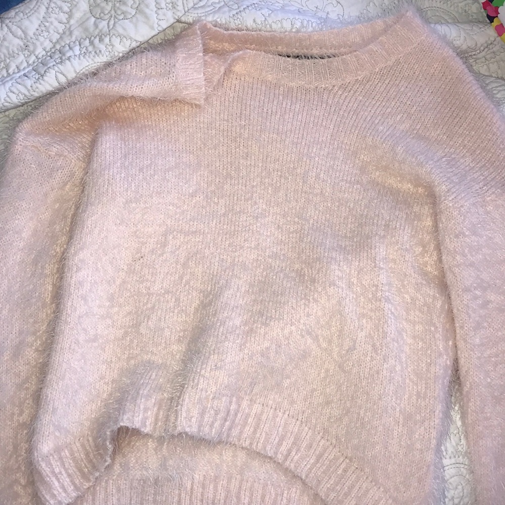 Fuzzy long sleeve shirt